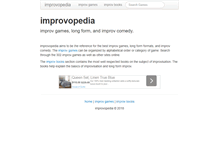 Tablet Screenshot of improvopedia.com